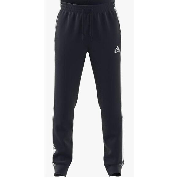 Adidas Essential Fleece Tapered Cuff Pants Men’s Size 3XL Legend Ink White NEW - Picture 3 of 4